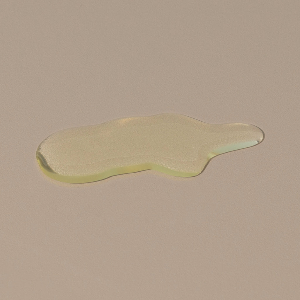 Juniper Ridge desert cedar body wash in a transparent gel spread on a table