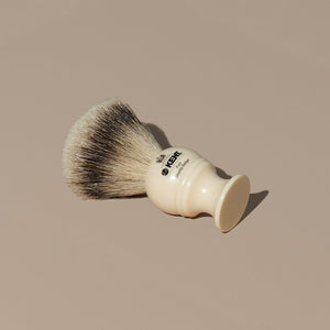 Kent Silvertip Shaving Brush - Cream